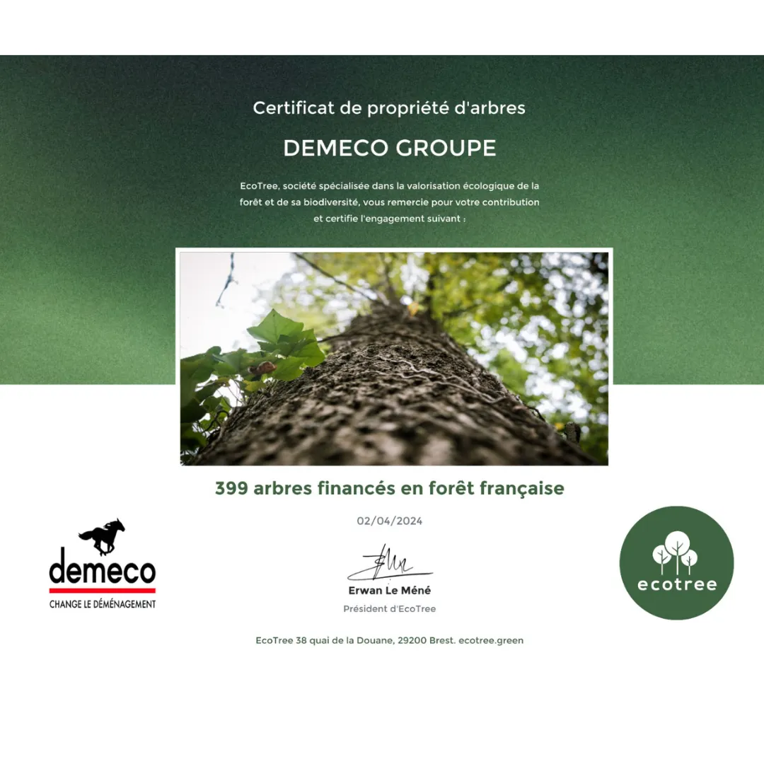certifications demeco ecotree